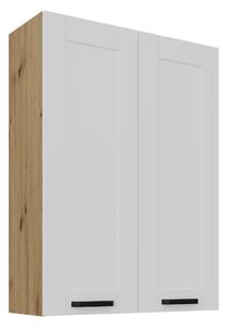 Zondo.hr Gornji kuhinjski ormarić Lucid 80 G-108 2F (korpus: hrast artisan + front: mdf bijela). 1134609