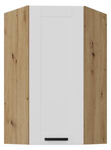Zondo.hr Gornji kutni kuhinjski ormarić Lucid 60x60 GN-108 1F (45° (korpus: hrast artisan + front: mdf bijela). 1134616