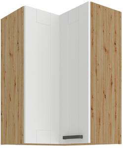 Zondo.hr Gornji kutni kuhinjski ormarić Lucid 60x60 GN-90 2F (90°) (korpus: hrast artisan + front: mdf bijela). 1134617