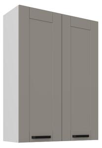 Zondo.hr Gornji kuhinjski ormarić Lucid 80 G-108 2F (korpus: bijela + front: mdf claygrey). 1134666
