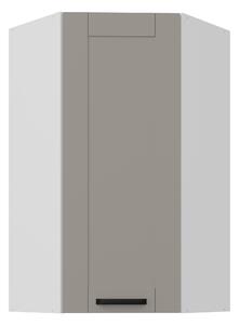 Zondo.hr Gornji kutni kuhinjski ormarić Lucid 60x60 GN-108 1F (45° (korpus: bijela + front: mdf claygrey). 1134673