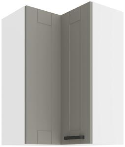 Zondo.hr Gornji kutni kuhinjski ormarić Lucid 60x60 GN-90 2F (90°) (korpus: bijela + front: mdf claygrey). 1134674