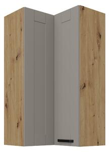 Zondo.hr Gornji kutni kuhinjski ormarić Lucid 60x60 GN-108 2F (90°) (korpus: hrast artisan + front: mdf claygrey). 1134703