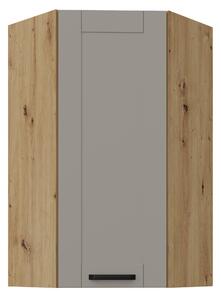Zondo.hr Gornji kutni kuhinjski ormarić Lucid 60x60 GN-108 1F (45° (korpus: hrast artisan + front: mdf claygrey). 1134701