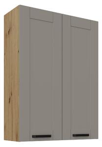 Zondo.hr Gornji kuhinjski ormarić Lucid 80 G-108 2F (korpus: hrast artisan + front: mdf claygrey). 1134694