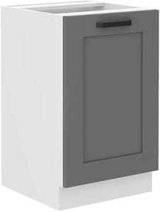 Zondo.hr Donji kuhinjski ormarić Lucid 50 ZL 1F BB (korpus: bijela + front: mdf dustgrey). Akcija -7%. 1134718