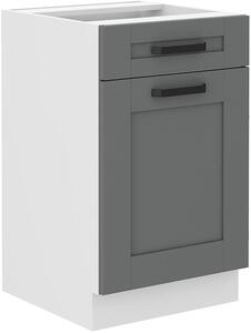 Zondo.hr Donji kuhinjski ormarić Lucid 50 D 1F 1S BB (korpus: bijela + front: mdf dustgrey). 1134719