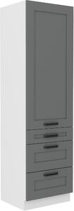 Zondo.hr Kuhinjski ormarić za namirnice Lucid 60 Dkom-210 3S1F (korpus: bijela + front: mdf dustgrey). 1134738