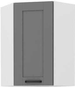 Zondo.hr Gornji kutni kuhinjski ormarić Lucid 60x60 GN-90 1F (45°) (korpus: bijela + front: mdf dustgrey). Akcija -6%. 1134727