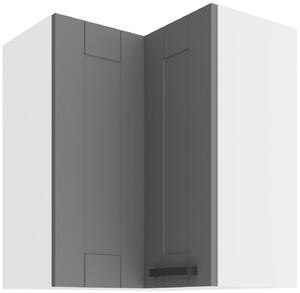 Zondo.hr Gornji kutni kuhinjski ormarić Lucid 60x60 GN-72 2F (90°) (korpus: bijela + front: mdf dustgrey). 1134728
