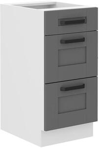 Zondo.hr Gornji kuhinjski ormarić Lucid 40 D 3s BB (korpus: bijela + front: mdf dustgrey). 1134720