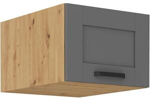 Zondo.hr Gornji kuhinjski ormarić Lucid 50 NAGU-36 1F (korpus: hrast artisan + front: mdf dustgrey). Akcija -8%. 1134761