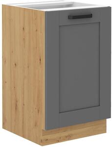 Zondo.hr Donji kuhinjski ormarić Lucid 50 ZL 1F BB (korpus: hrast artisan + front: mdf dustgrey). Akcija -7%. 1134746