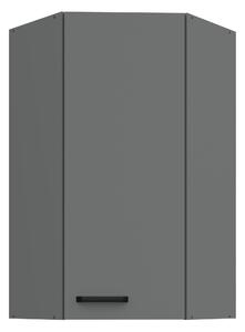 Zondo.hr Gornji kutni kuhinjski ormarić Nesia 60x60 GN-108 1F (45°) (korpus: antracit + front: antracit). 1134784