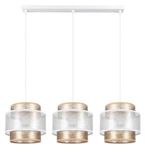 Luster na sajli GABI 3xE27/60W/230V zlatna/bijela