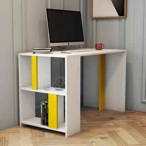 Studijski stol, Lima - White, Yellow