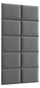 Zondo.hr Set 10 tapeciranih panela Quadra 100x200 cm (siva). Akcija -15%. 1051976