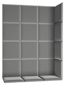 Zondo.hr Set 19 tapeciranih panela Quadra 120x160 cm (siva). Akcija -16%. 1051983