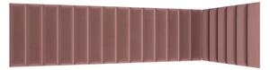 Zondo.hr Set 20 tapeciranih panela Quadra 210x90x60 cm (ružičasta). Akcija -18%. 1052009