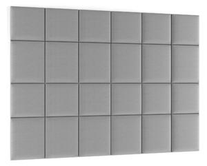 Zondo.hr Set 24 tapeciranih panela Quadra 240x180 cm (svijetlosiva). Akcija -17%. 1052017