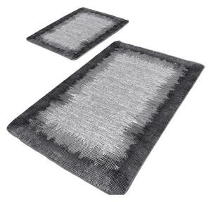 Crno-sive kupaonske prostirke u setu 2 kom 60x100 cm – Mila Home