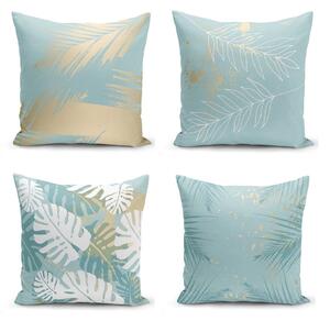 Set od 4 ukrasne jastučnice Minimalist Cushion Covers Lagoon, 55 x 55 cm