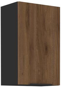 Zondo.hr Gornji kuhinjski ormarić Manana 45 G 72 1F (korpus: crna mat + front: orah okapi). 1134980