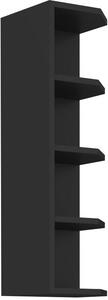 Zondo.hr Gornji kuhinjski regal Manana 30 G 90 ZAK (korpus: crna mat + front: orah okapi). 1135002