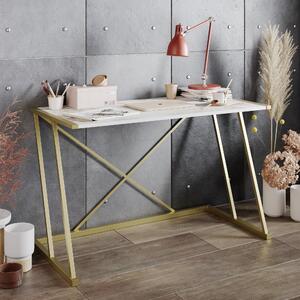 Radni stol, Anemon - White, Gold
