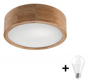 LED Stropna svjetiljka OAK 1xE27/10W/230V hrast pr. 27 cm