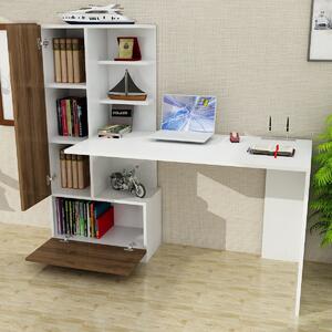 Radni stol DOMINGOS, Domingos - White, Walnut