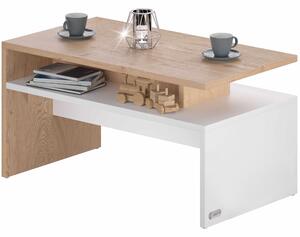 Casaria Konferencijski stol SACRAMENTO, 95x55x50cm, bijeli/smeđi