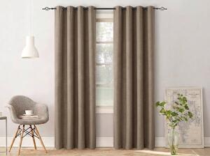 2x Svijetlo smeđa zavjesa OXFORD 140x250 cm