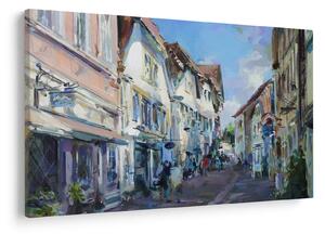 Slika - Aleja starega mesta, akrilna slika (90x60 cm)
