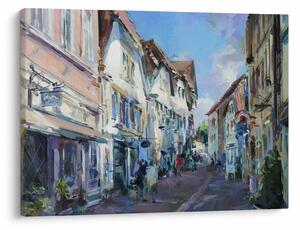 Slika - Aleja starega mesta, akrilna slika (70x50 cm)