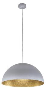 Luster na sajli SFERA 1xE27/60W/230V pr. 50 cm siva/zlatna