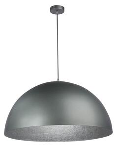 Luster na sajli SFERA 1xE27/60W/230V pr. 35 cm siva/srebrna