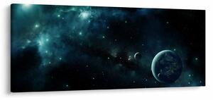 Slika - Življenje v vesolju (120x50 cm)