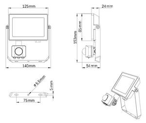 Philips - LED Vanjski reflektor sa senzorom PROJECTLINE LED/20W/230V IP65 4000K