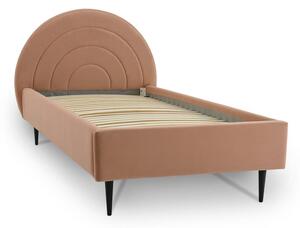 Ružičasti dječji krevet s prostorom za odlaganje 90x200 cm Rainbow – Scandic