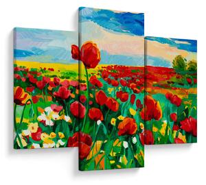 Slika polja z makom (90x60 cm)
