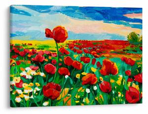 Slika polja z makom (70x50 cm)