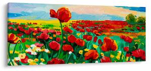 Slika polja z makom (120x50 cm)