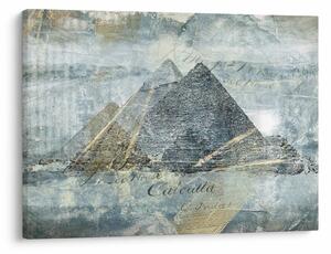Slika - Piramide v modrem filtru (70x50 cm)