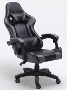 Gamerska i uredska stolica, Remus, 66x125x62 cm, siva