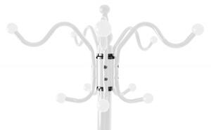 Samostojeća vješalica Glamour, s mramornom bazom, 45x173x45 cm, bijela