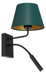 Zidna lampa ARDEN 1xE27/60W+1xG9/8W/230V zelena/zlatna