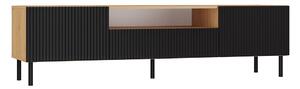 Shannan MIX RTV KAMA160 TV stalak (ravni uzorak), 43x160x40 cm, hrast-crni