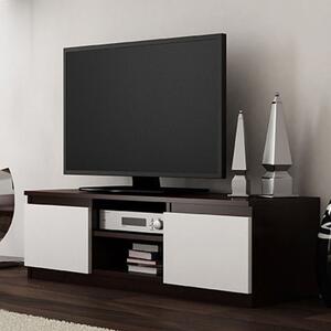 Milanga RTV120 MIX TV stalak, 120x36x40 cm, wenge-bijela