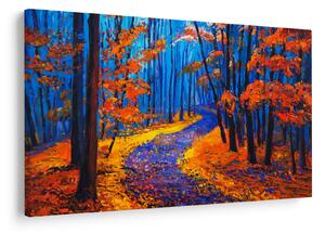Slika jesenskega gozda (90x60 cm)